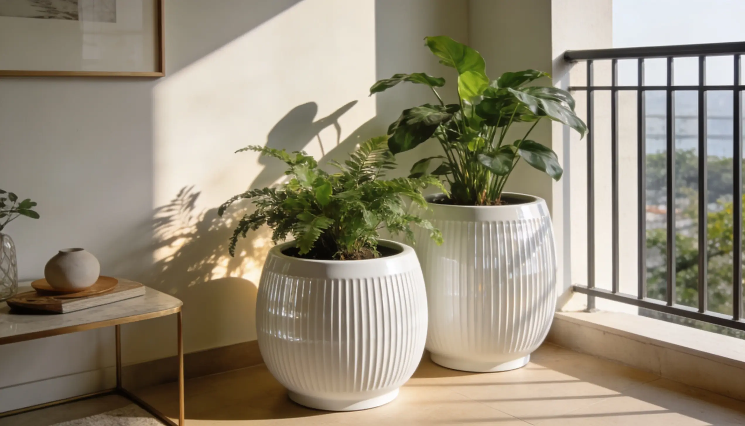 Round Textured Line Finish Planters Are Perfect for Your Home
