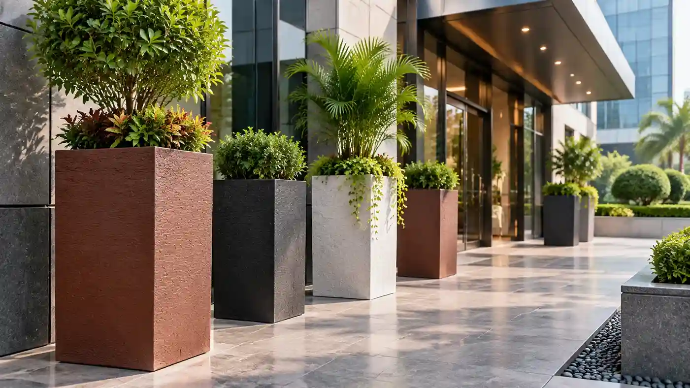 Top Benefits of Fiberglass Planters for Commercial Landscaping