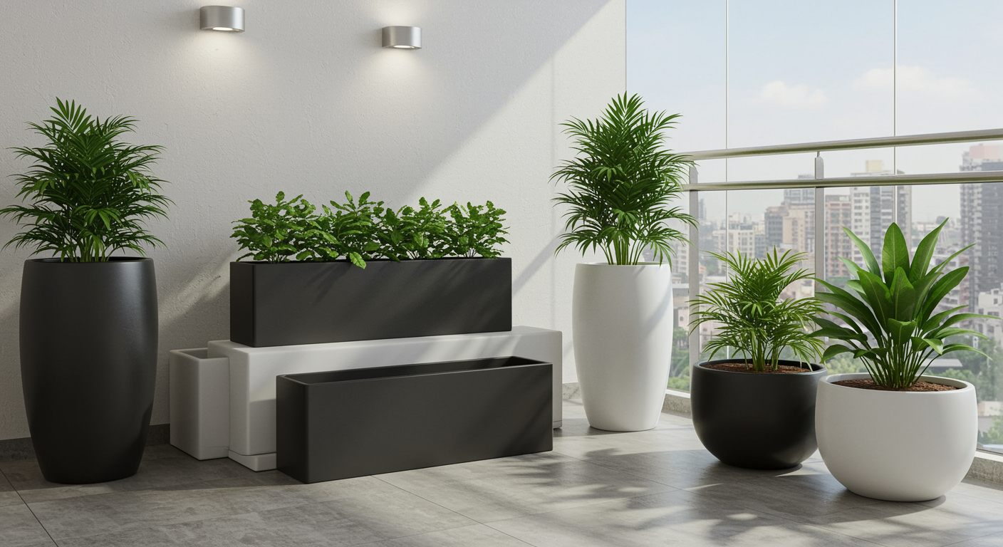 Transform Your Spaces in Delhi NCR with Premium FRP Planters by Terre Pure