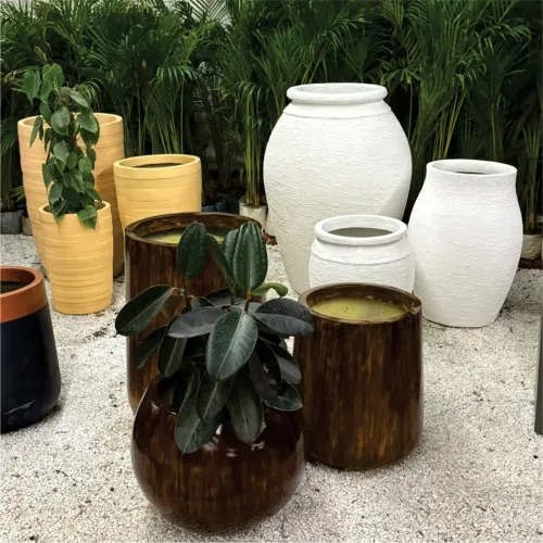 Round Textured Line Finish Planter Manufacturers in Delhi NCR